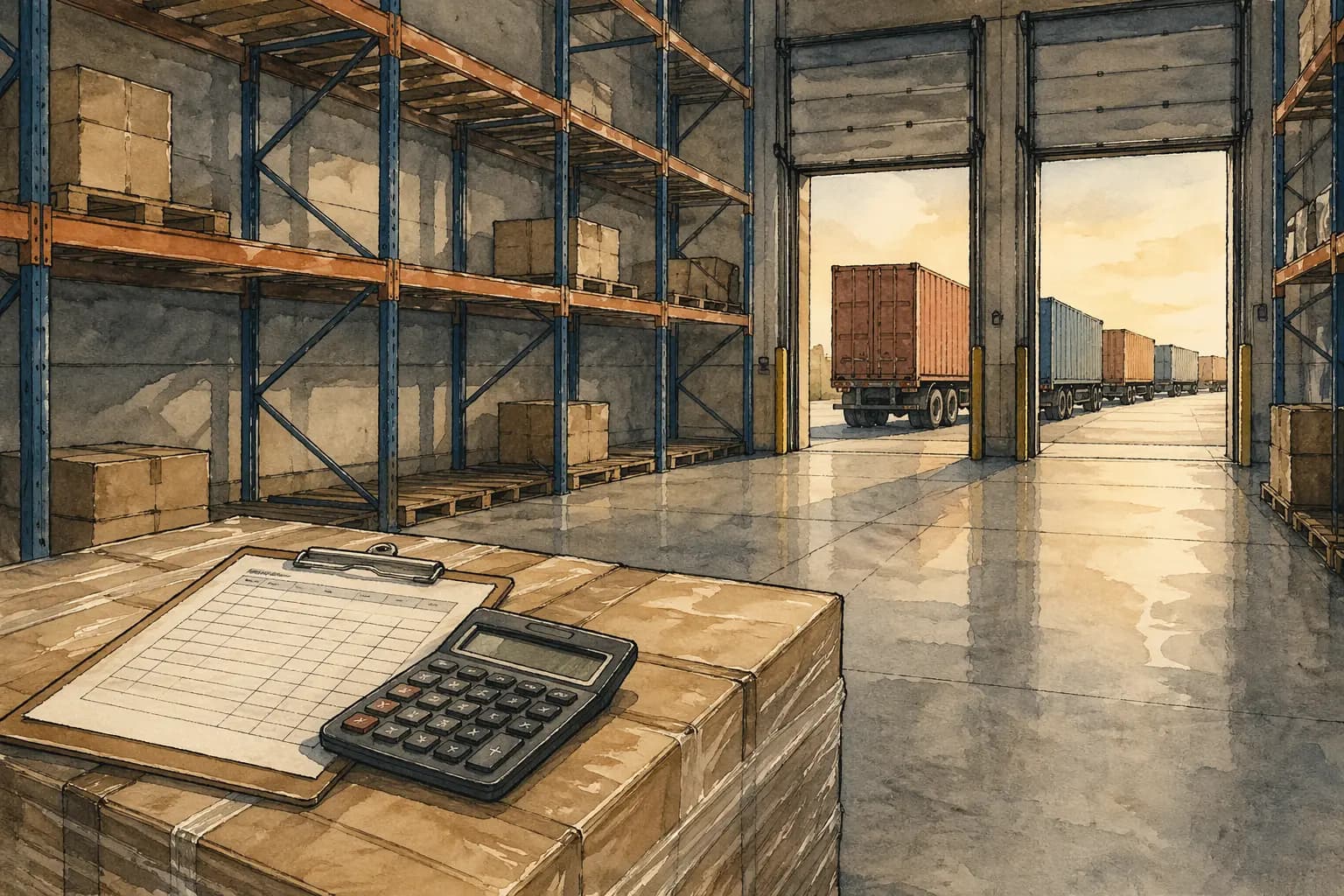 The freight downstream of a refund wave