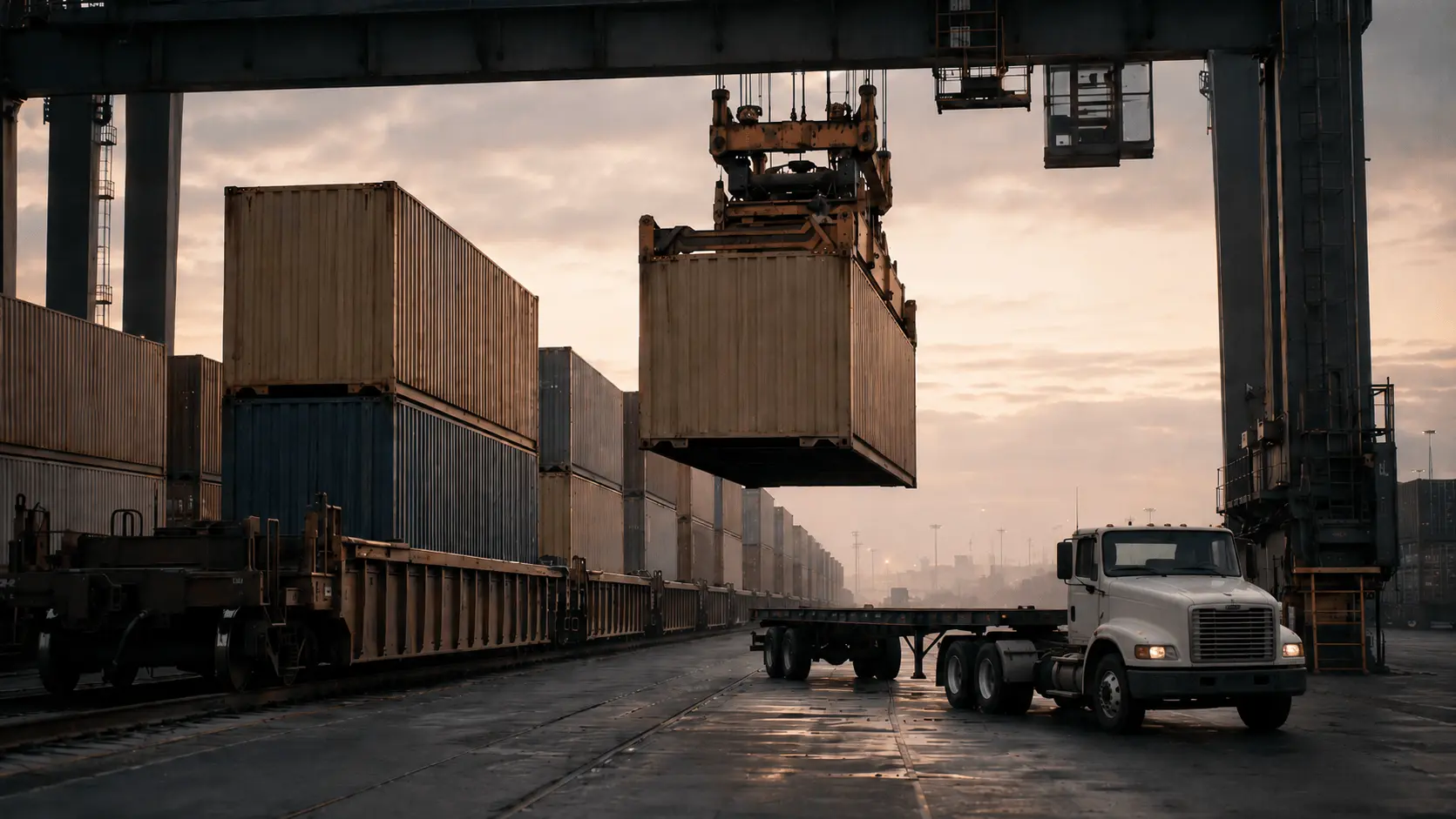 Will U.S. domestic intermodal container volume grow at least 5% year-over-year in Q3 2026?